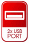 2 USB port